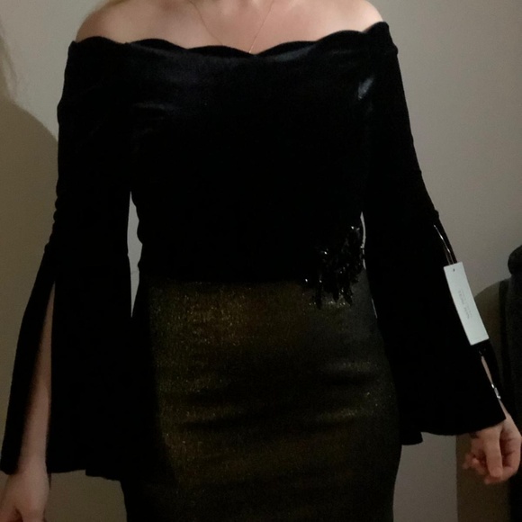 Teri Jon Long Sleeve Dress - Picture 8 of 8